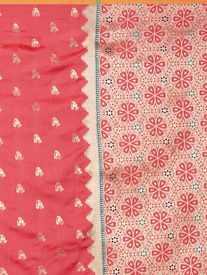 self design woven saree with blouse - 16913523 - Standard Image - 4