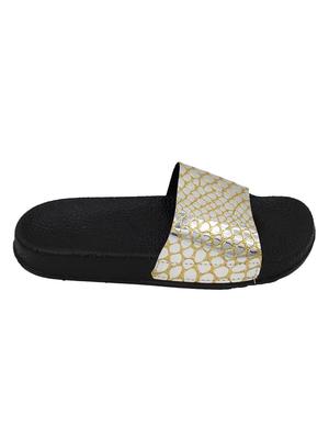 silver slip on flip flops - 16913592 - Standard Image - 3
