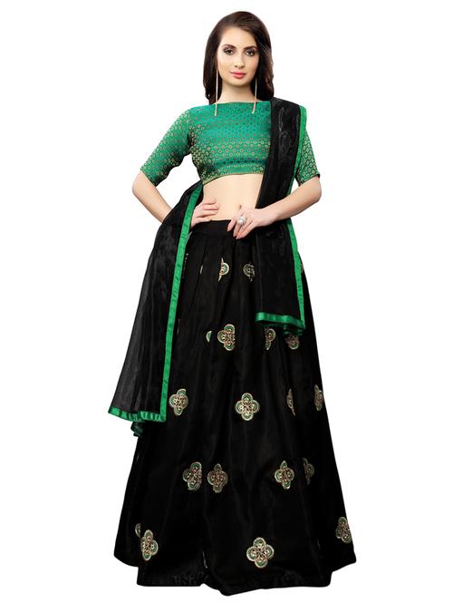 embroidered flared lehenga - 16913968 - Standard Image - 1