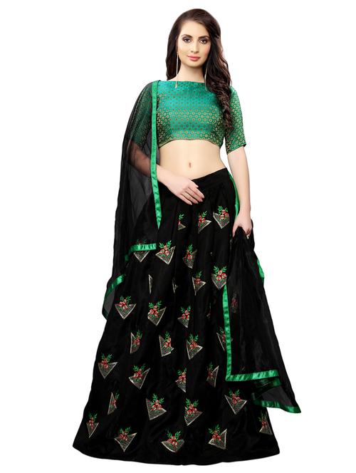 embroidered flared lehenga - 16913971 - Standard Image - 1