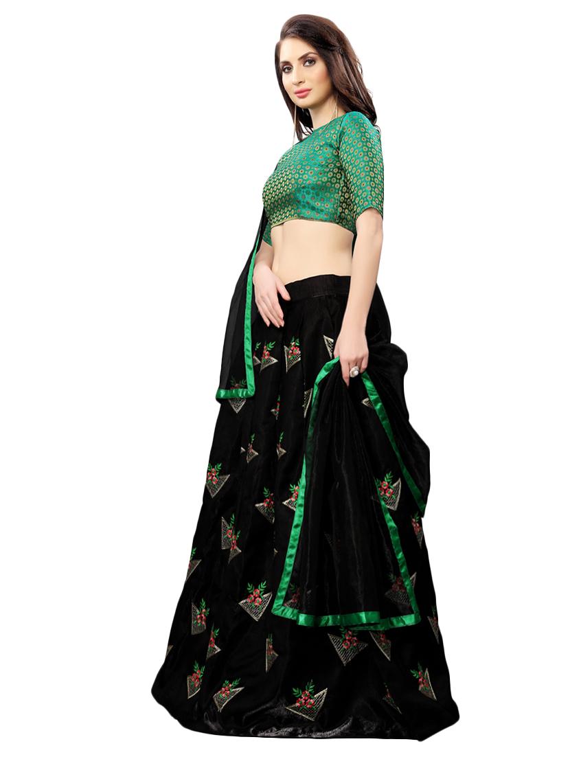 embroidered flared lehenga - 16913971 - Zoom Image - 2