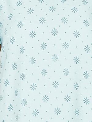 v-neck printed nighty - 16914074 - Standard Image - 4