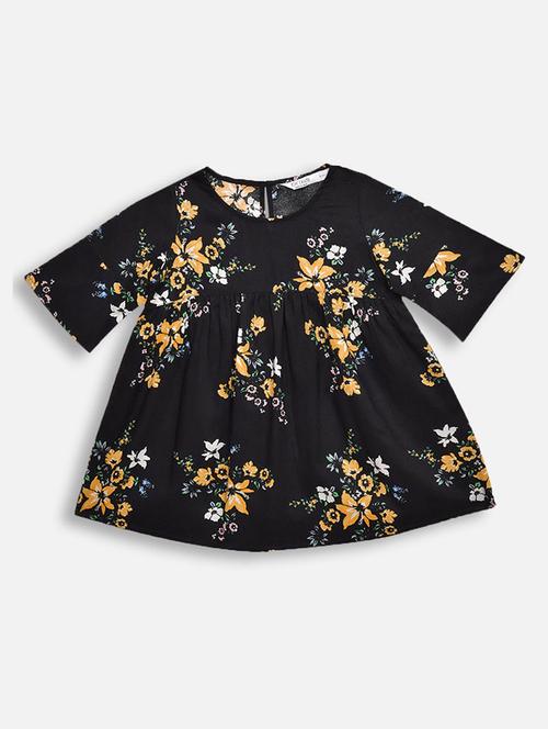 black rayon frock - 16914147 - Standard Image - 1