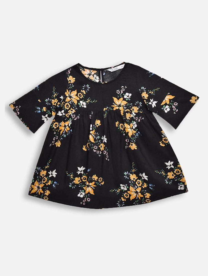 black rayon frock - 16914147 - Zoom Image - 1