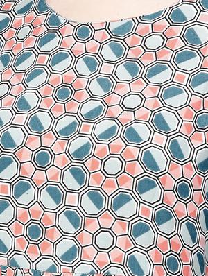 geometrical a-line kurta - 16914872 - Standard Image - 4