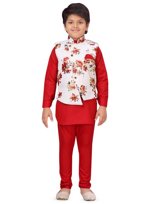 red cotton kurta sets - 16915159 - Standard Image - 1