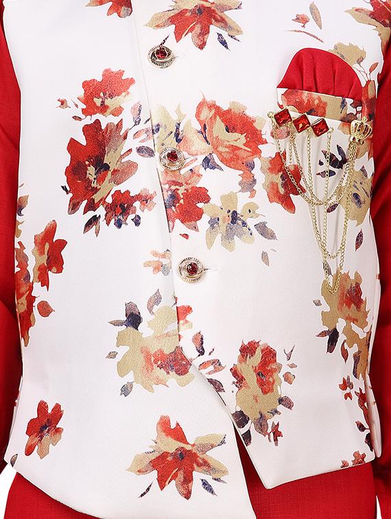 red cotton kurta sets - 16915159 - Zoom Image - 4