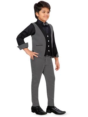 black cotton full length sets twin sets - 16915166 - Standard Image - 2