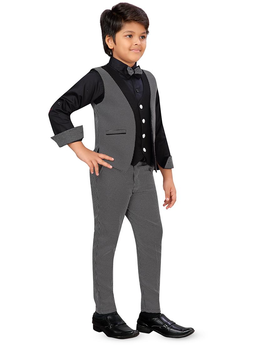 black cotton full length sets twin sets - 16915166 - Zoom Image - 2