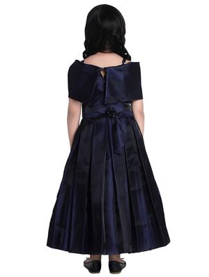 navy blue satin party gown - 16915168 - Standard Image - 3