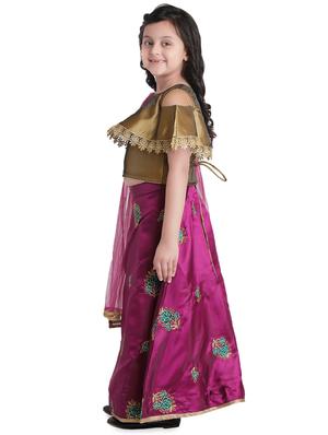 pink satin lehnga choli - 16915170 - Standard Image - 2