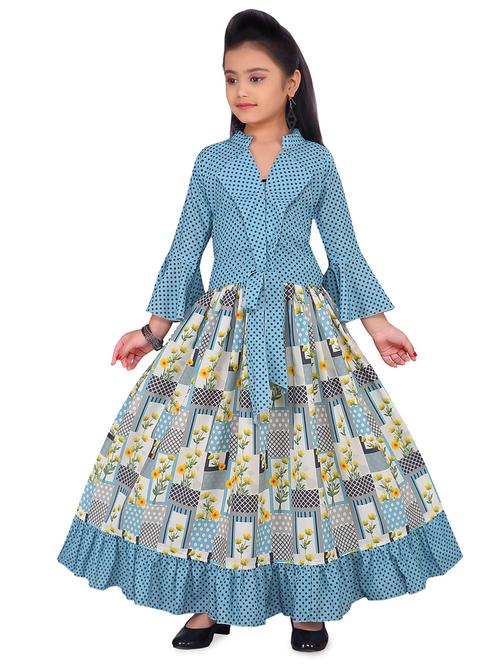 light blue georgette lehnga choli - 16915171 - Standard Image - 1
