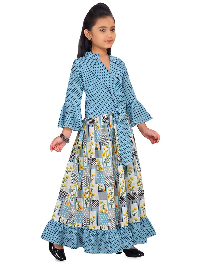 light blue georgette lehnga choli - 16915171 - Zoom Image - 2