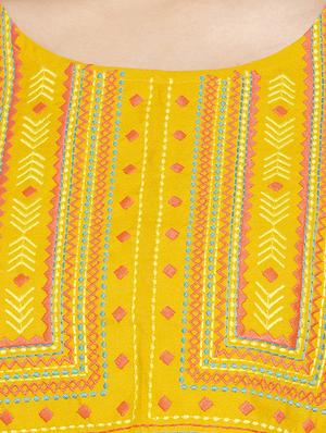 round neck embroidered shift dress - 16915483 - Standard Image - 4