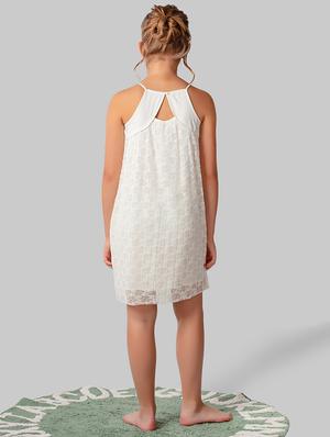 white polyester frock - 16915948 - Standard Image - 2
