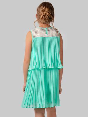 green polyester frock - 16915955 - Standard Image - 2