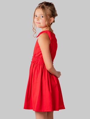 red polyester frock - 16915958 - Standard Image - 2