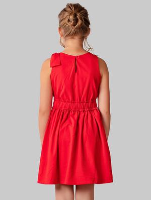 red polyester frock - 16915958 - Standard Image - 3