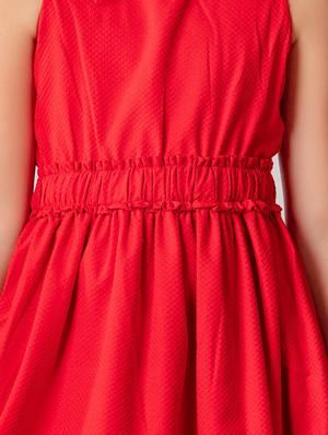 red polyester frock - 16915958 - Standard Image - 4