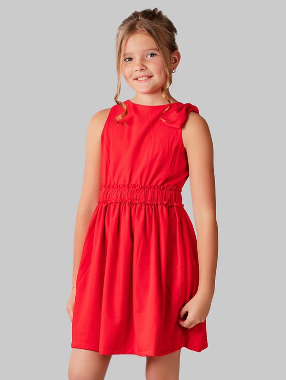 red polyester frock - 16915958 - Zoom Image - 1