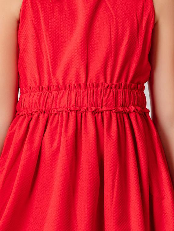 red polyester frock - 16915958 - Zoom Image - 4