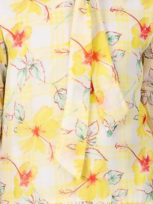 yellow polyester frock - 16915960 - Standard Image - 4