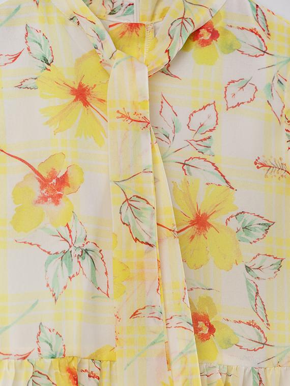 yellow polyester frock - 16915960 - Zoom Image - 3