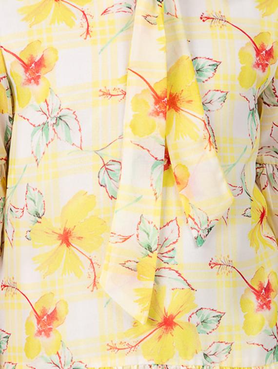 yellow polyester frock - 16915960 - Zoom Image - 4