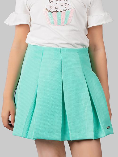 green polyester aline skirt - 16915968 - Standard Image - 1