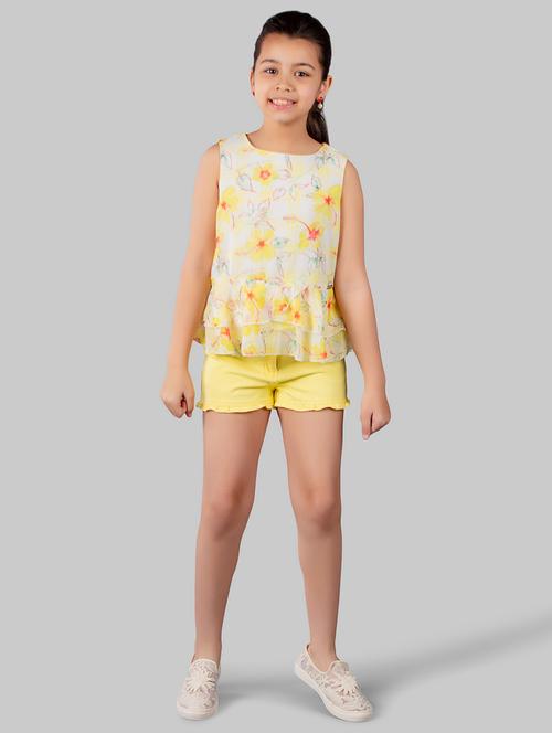 yellow polyester regular top - 16915979 - Standard Image - 1