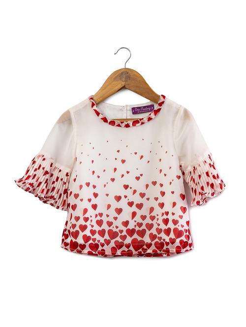 white polyester regular top - 16915985 - Standard Image - 1