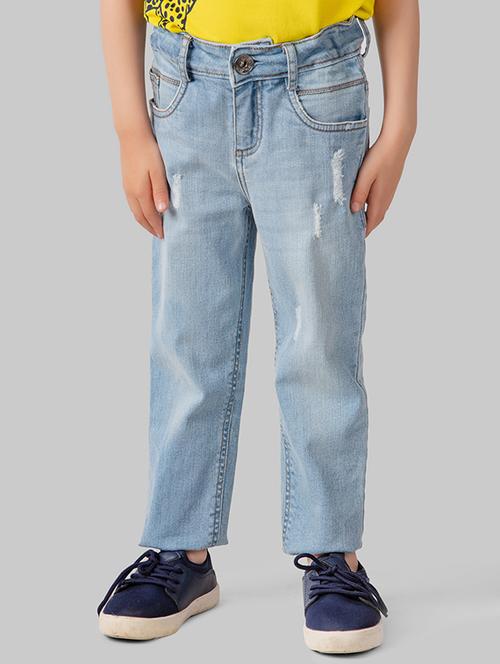 blue denim distressed jean - 16916006 - Very Small Image - 1