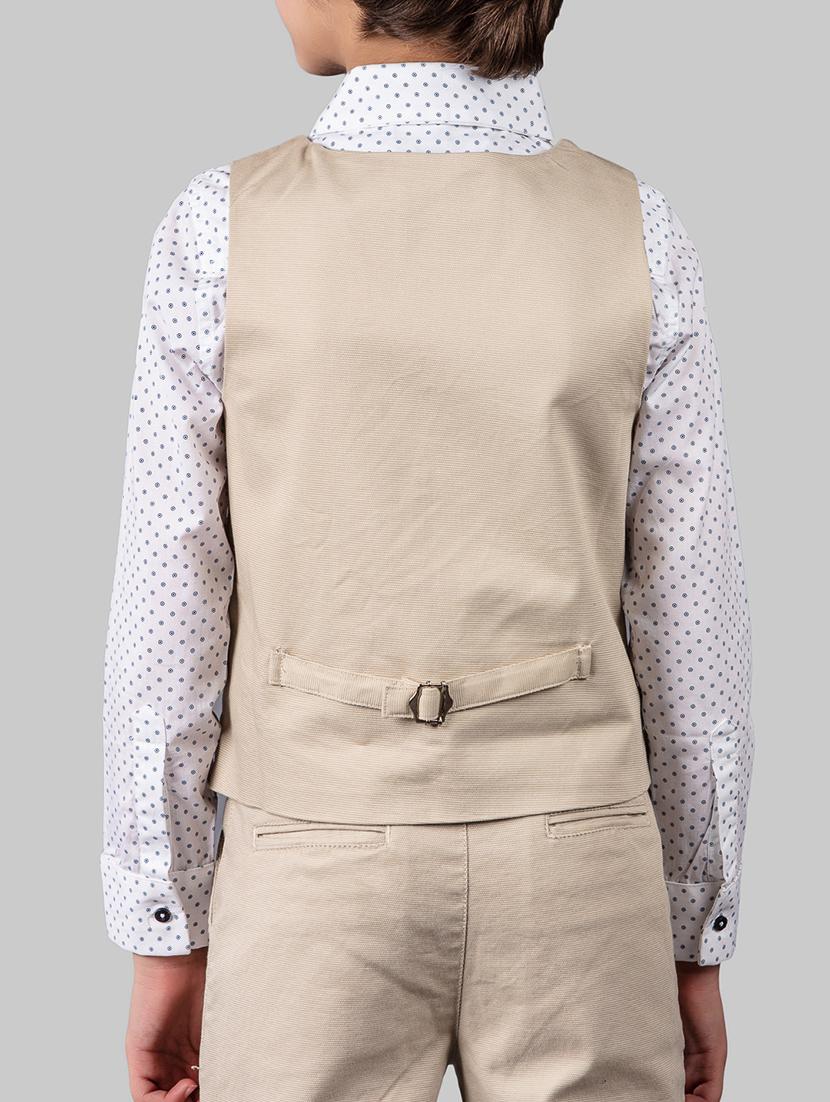beige cotton waistcoats jackets - 16916026 - Zoom Image - 3