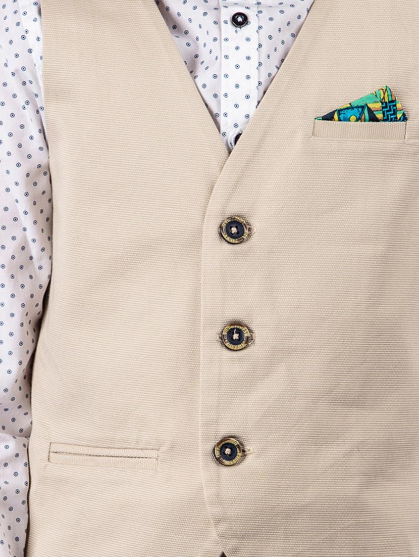 beige cotton waistcoats jackets - 16916026 - Zoom Image - 4