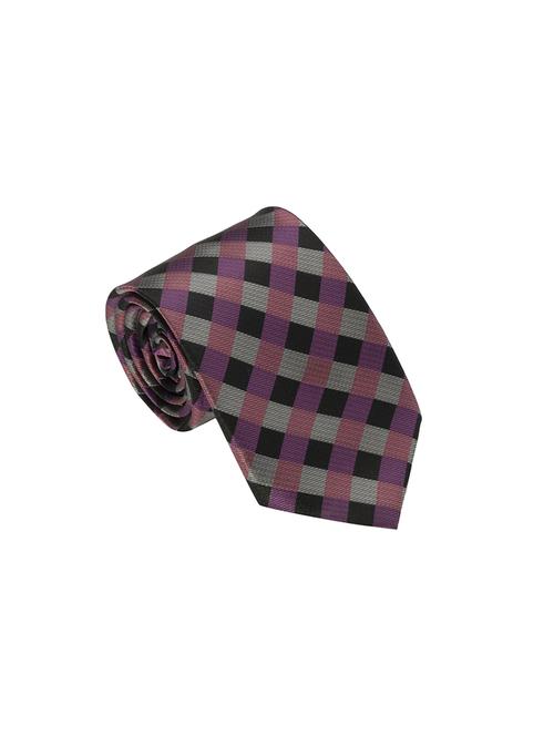 pink and grey micro fiber tie - 16916073 - Very Small Image - 1