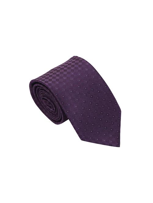 purple micro fiber tie - 16916090 - Standard Image - 1