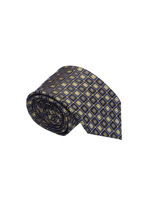 blue and yellow micro fiber tie - 16916126 - Standard Image - 1