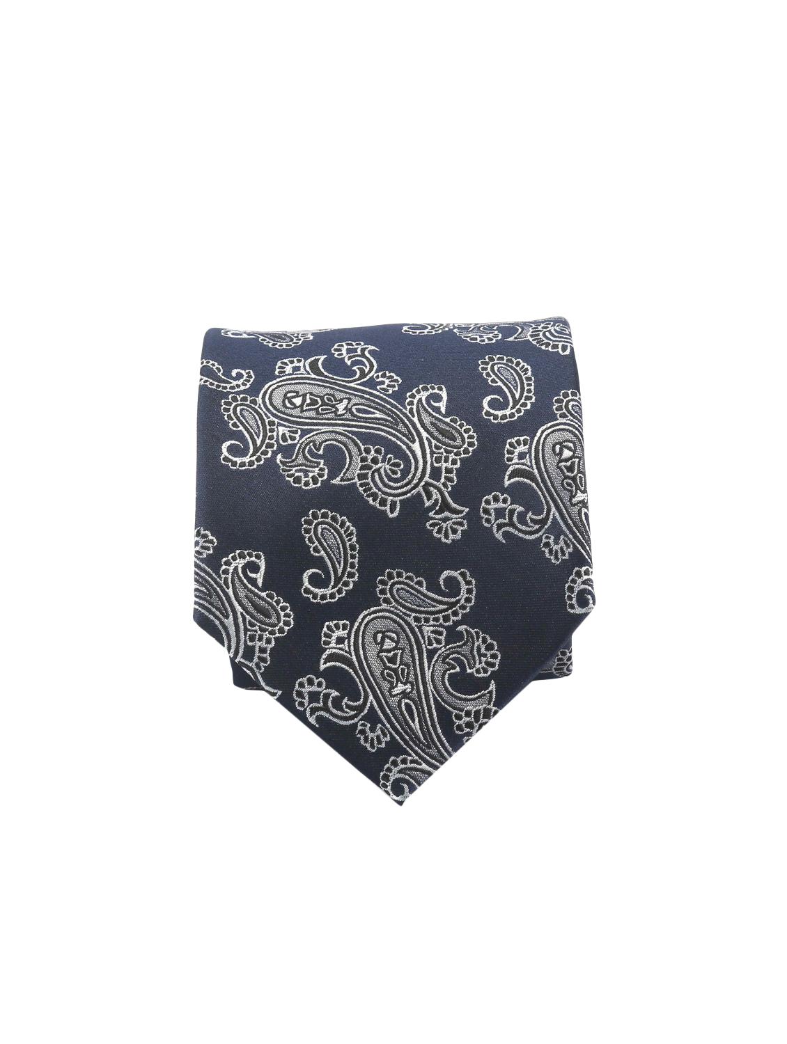 blue and white micro fiber tie - 16916148 - Zoom Image - 1