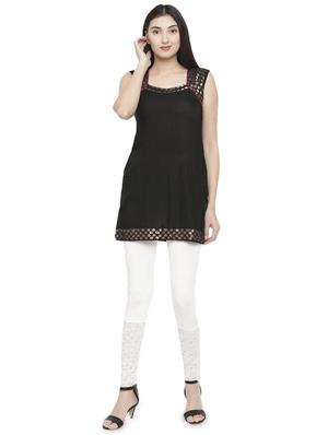 white viscose leggings - 16916691 - Standard Image - 4