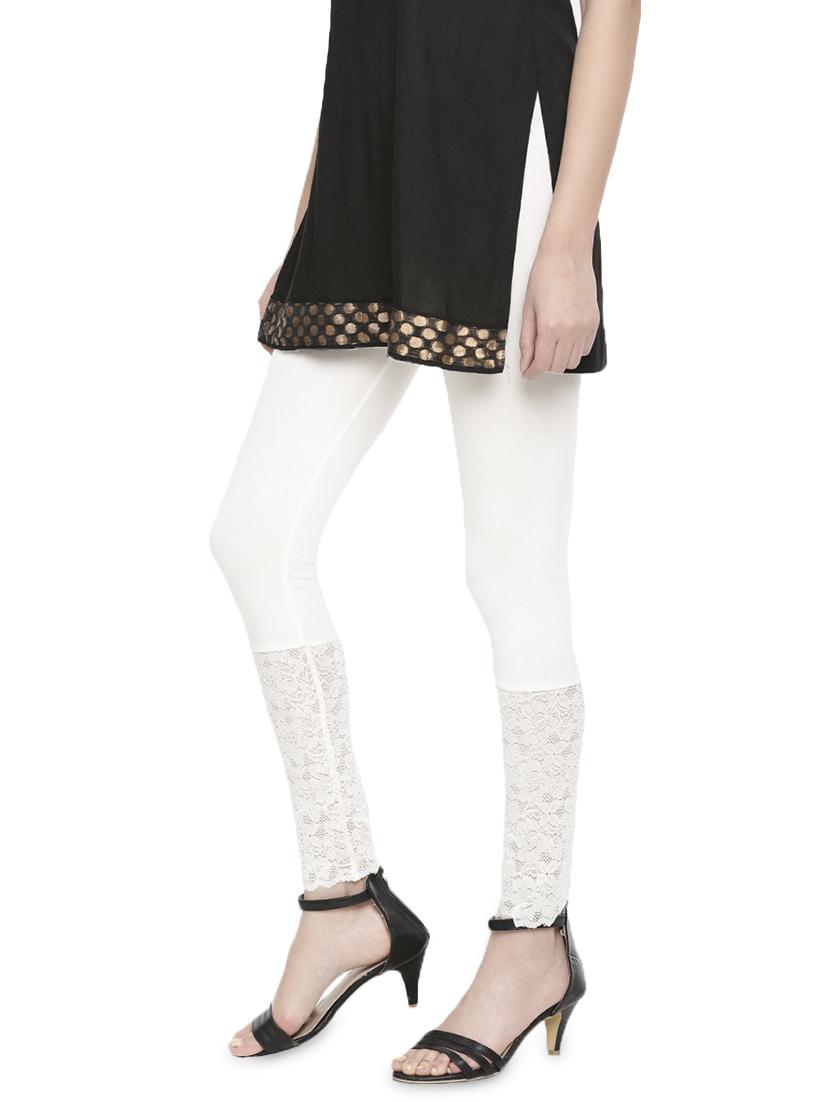 white viscose leggings - 16916691 - Zoom Image - 2