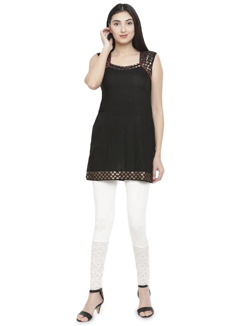 white viscose leggings - 16916691 - Zoom Image - 4