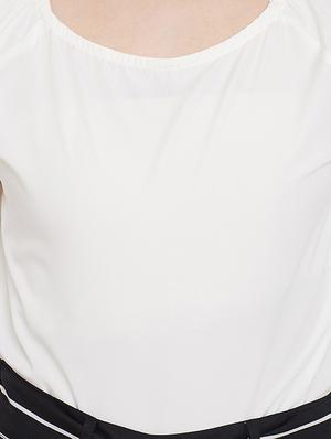 scoop neck top with striped palazzo set - 16917034 - Standard Image - 4