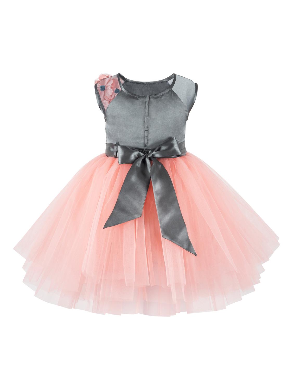 orange net frock - 16917076 - Zoom Image - 2