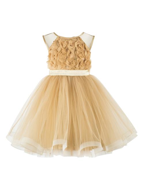 gold net frock - 16917078 - Standard Image - 1