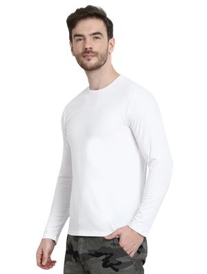 white solid t-shirt - 16917333 - Standard Image - 2