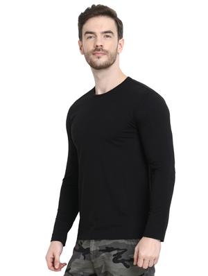 black solid t-shirt - 16917334 - Standard Image - 2