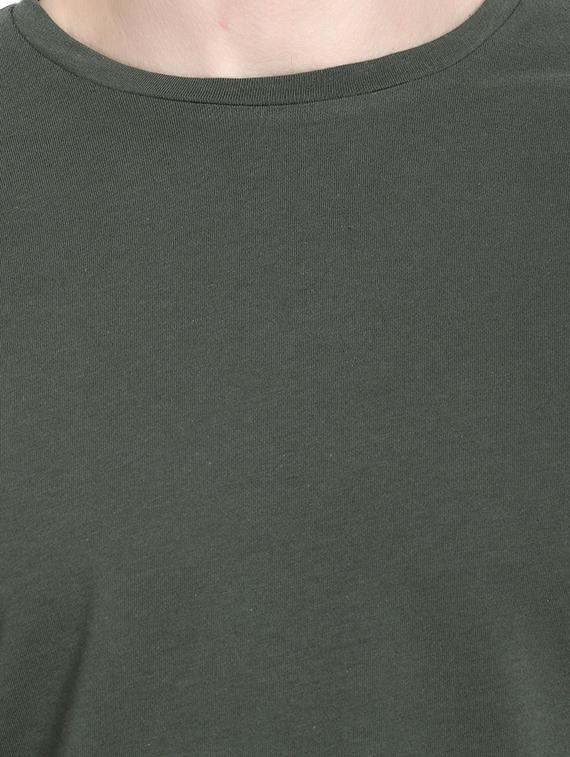 olive green solid t-shirt - 16917337 - Zoom Image - 5