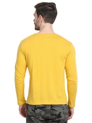 yellow solid t-shirt - 16917338 - Standard Image - 3