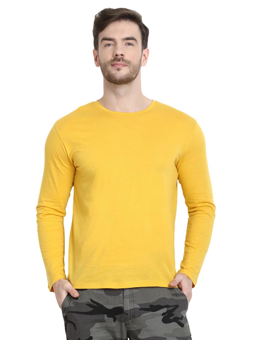 yellow solid t-shirt - 16917338 - Zoom Image - 1