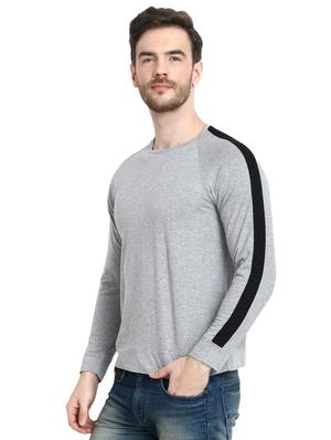 grey taped raglan t-shirt - 16917341 - Standard Image - 2